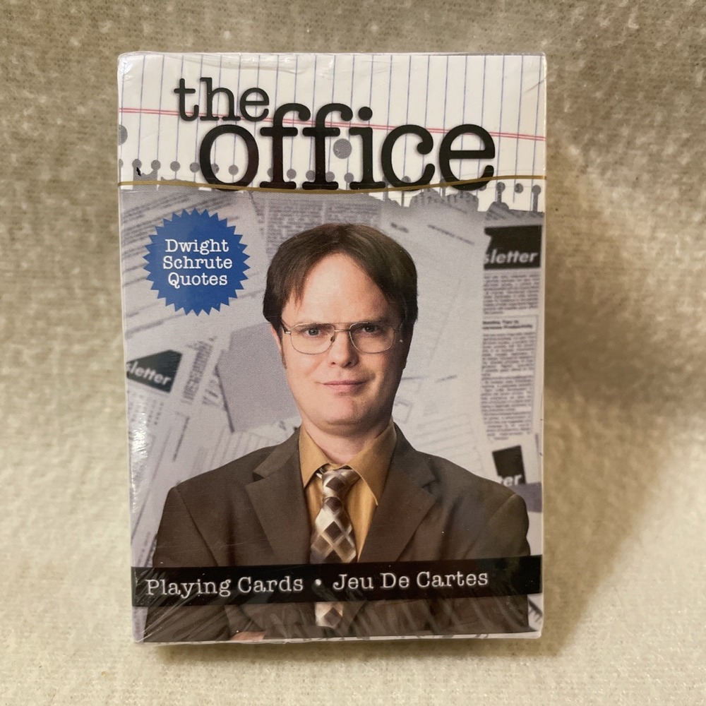Sealed Dwight Schrute Playing Cards The Office Dunder Mifflin TV Show New